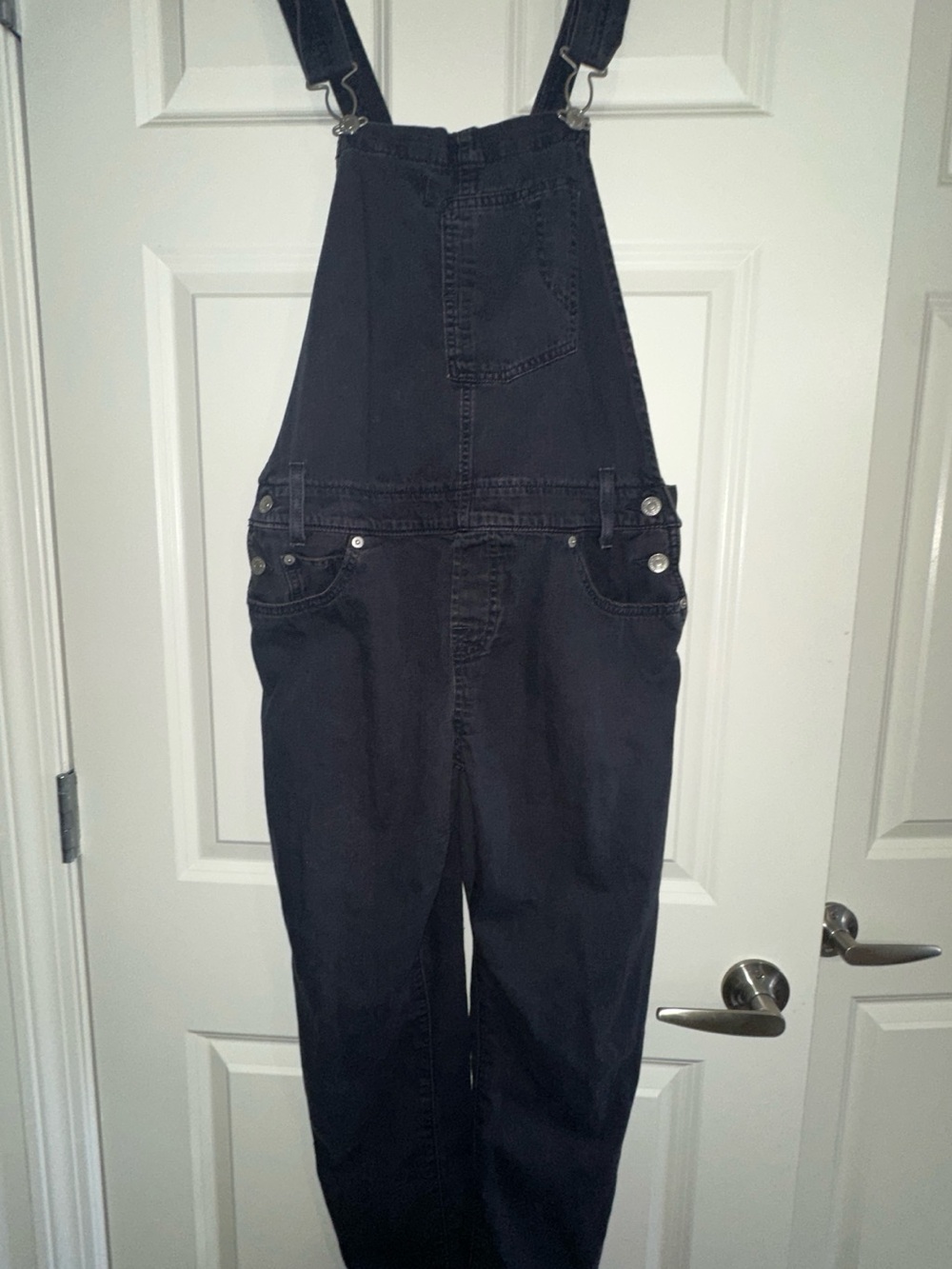 Y2K Vintage Levi’s Gray Black Denim Bib Overalls Jumpsuit, Denim Women’s S